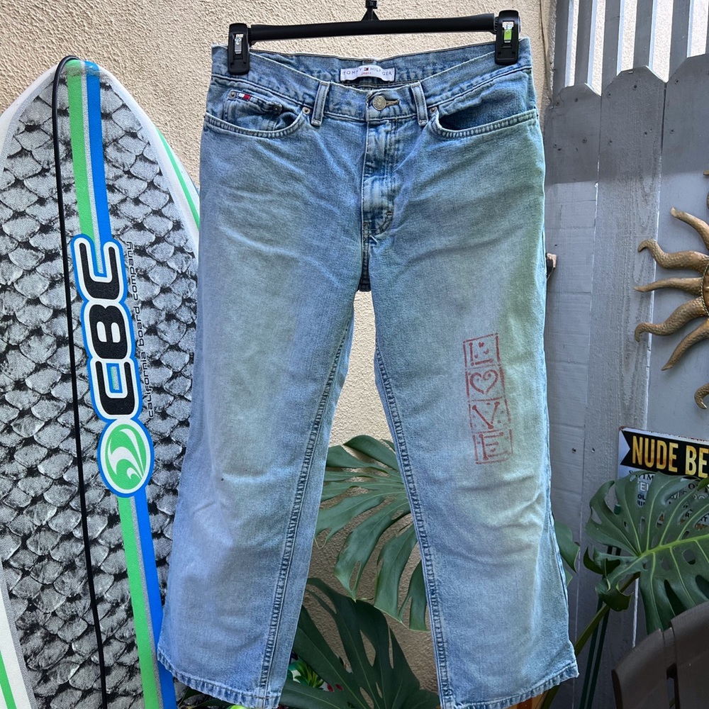 Sz 8 Vintage Tommy Hilfiger cropped jeans